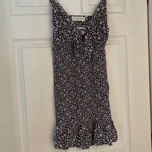 Floral Ribbed Sun Dress